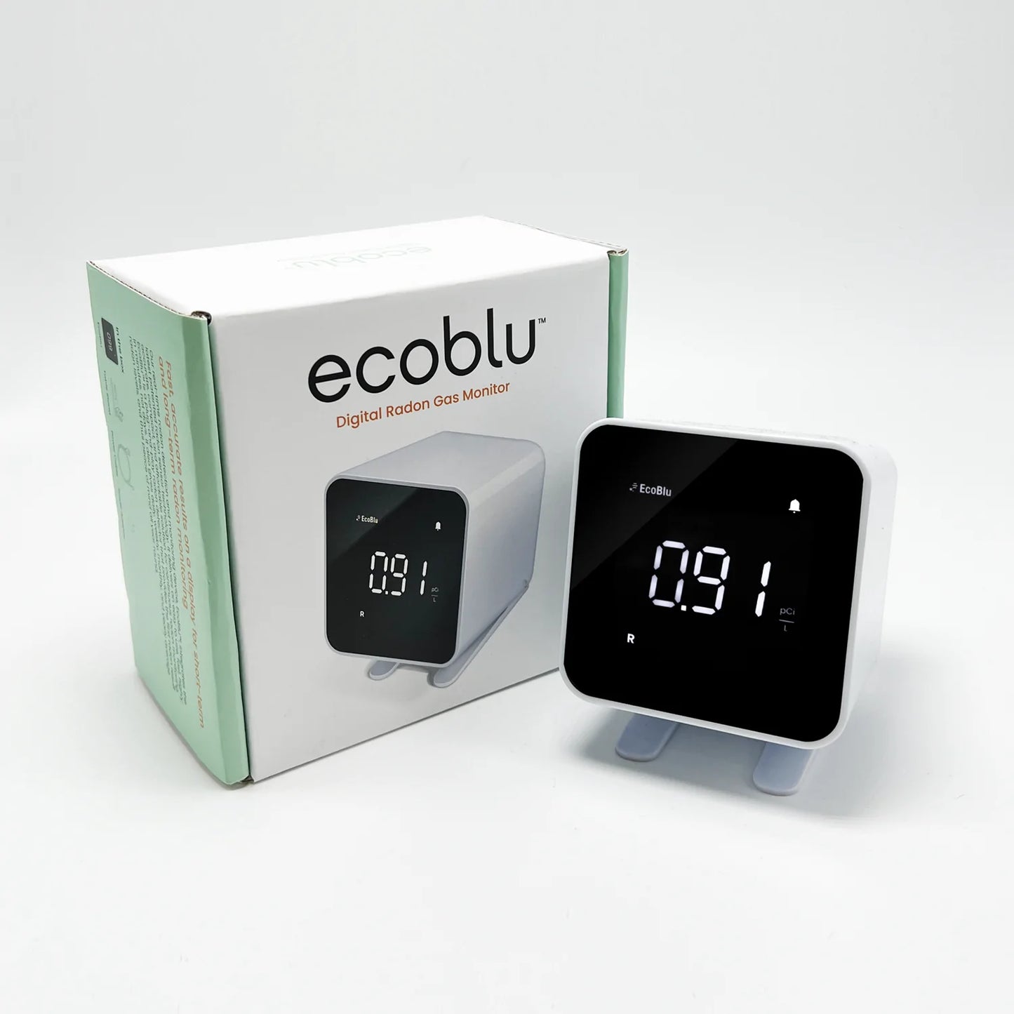 Get the ultimate solution for detecting and mitigating radon levels with the Ecosense EcoBlu radon monitor. This compact, easy-to-use device accurately detects radon levels in real-time and can be remotely monitored via a smartphone app. The app also provides alerts if levels exceed safety limits. The Ecosense EcoBlu is energy efficient, environmentally friendly, and made with recycled materials. Protect your home or business from radon with the Ecosense EcoBlu.