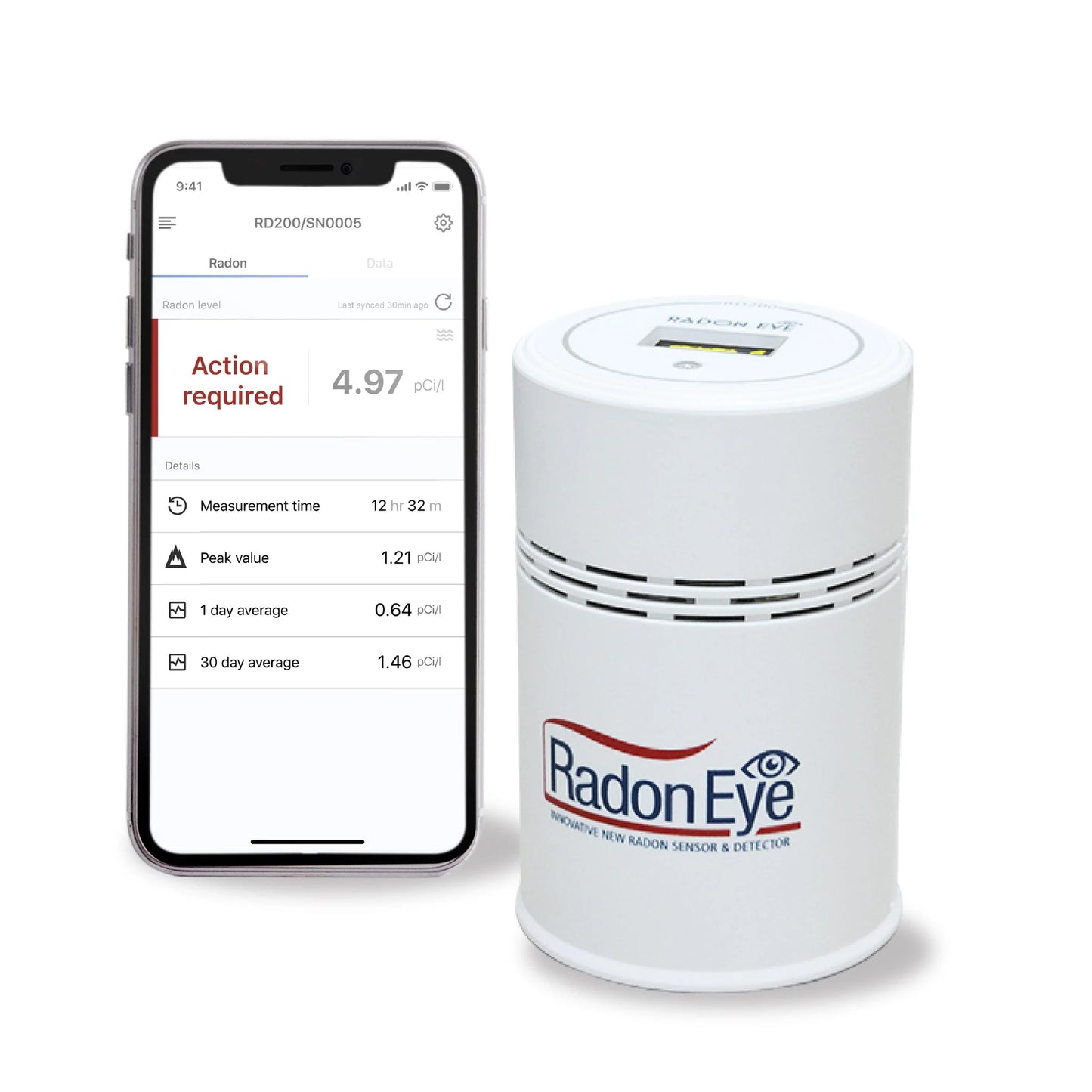 ntroducing the RadonEye RD200 - the most accurate radon detection device on the market. Protect your family's health with advanced technology that accurately detects radon levels in just 24-48 hours. Easily monitor your home or business via the smartphone app, which alerts you if radon levels exceed safety limits. Get the reliable, cost-effective RadonEye RD200 and breathe easy with a radon-reduced home.