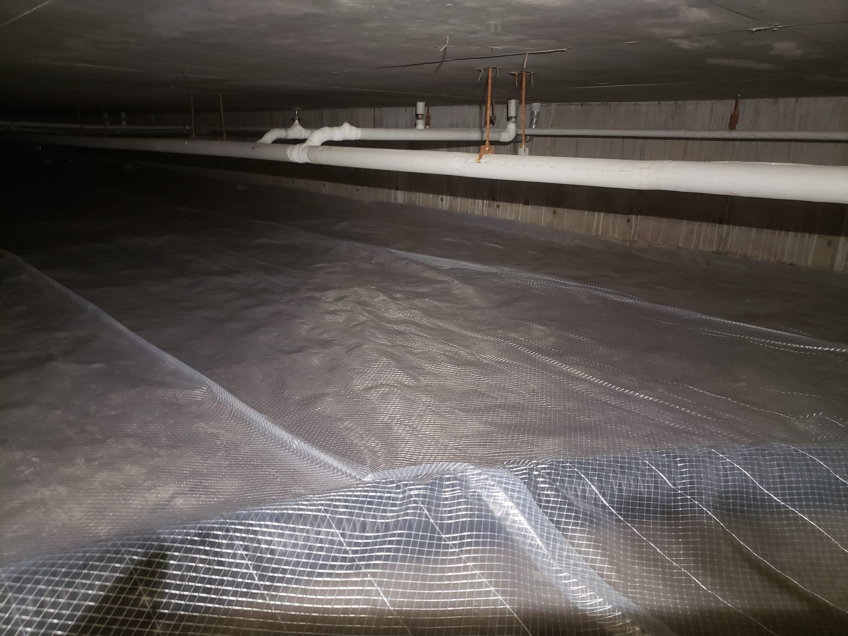 Crawl Space Encapsulation with Vapor Barrier
